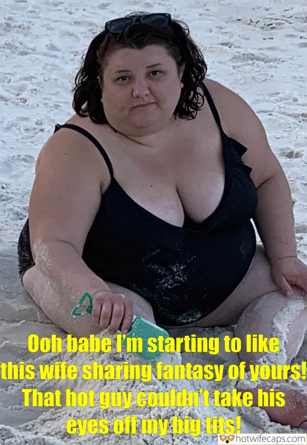 Wife Sharing Vacation Submitted by Users 🔥 Sexy Memes Public My Favorite hotwife caption: Ooh babe I’m starting to like this wife sharing fantasy of yours! That hot guy couldn’t take his eyes off my big tits! BBW Hotwife on the Beach