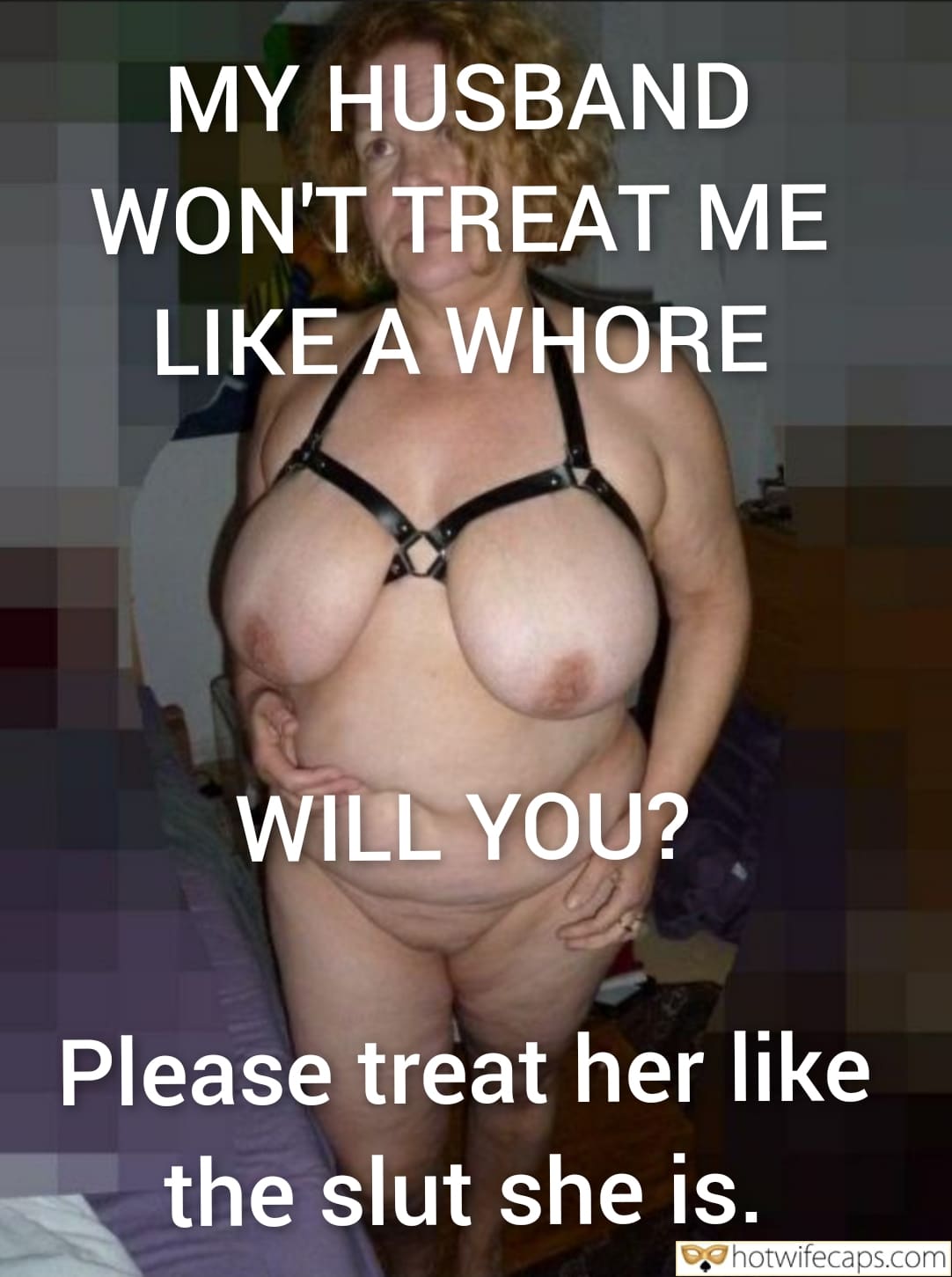 Submitted by Users 🔥 My Favorite It's too big Humiliation Getting Ready Flashing Bottomless hotwife caption: Gorgeous breasts!  BDSM Babe Is Ready to Obey