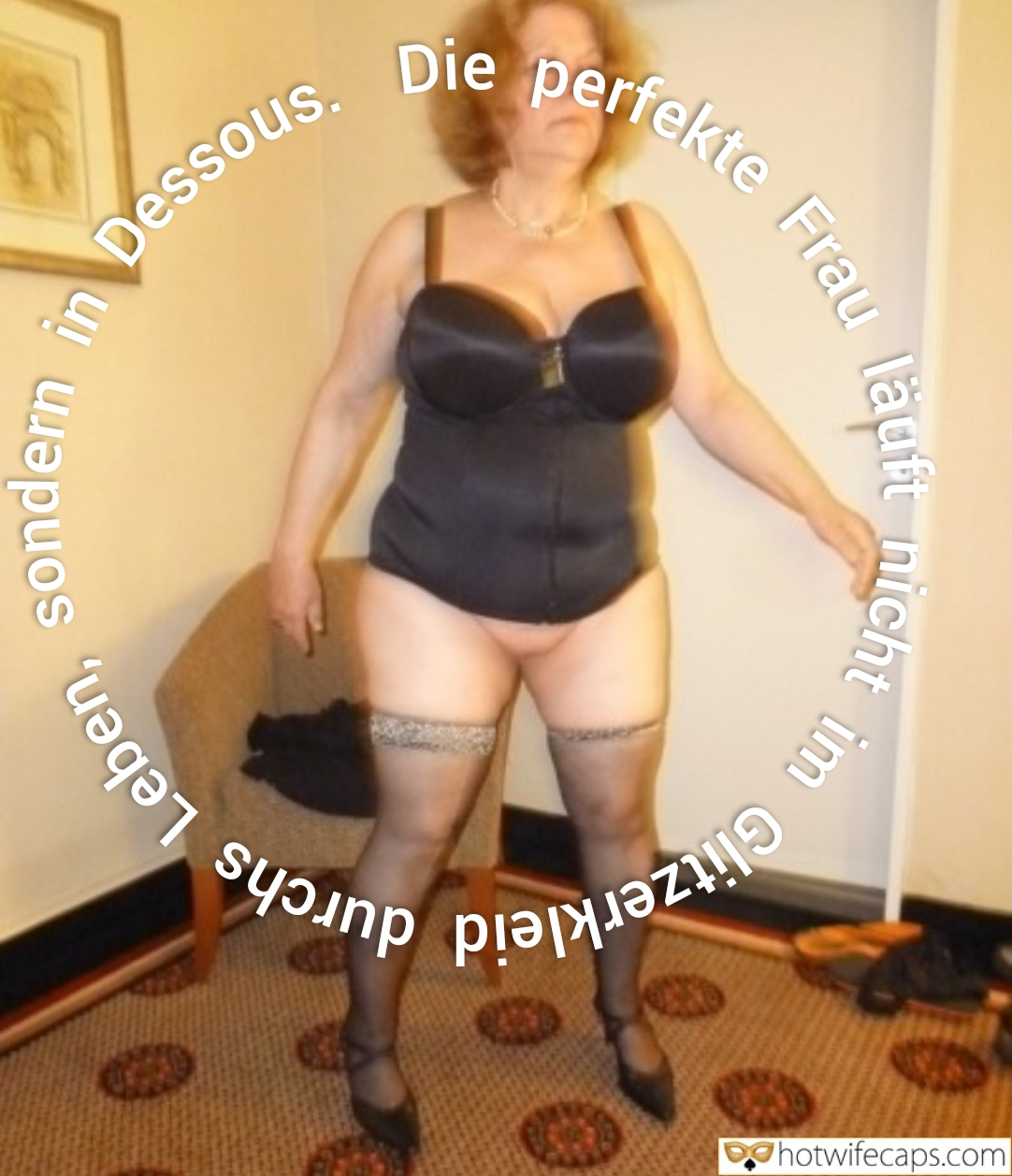 Submitted by Users 🔥 No Panties My Favorite Getting Ready Flashing Bottomless hotwife caption: She is mature, but not shy!!! Sexy GILF in Black Lingerie