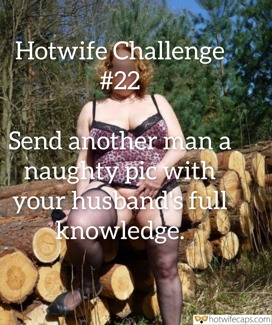 Submitted by Users 🔥 Public No Panties My Favorite Flashing Bottomless hotwife caption: Hotwife participates in outdoor challenge, sending naughty pic with husband's consent. Natural setting enhances thrill, testing trust and boundaries. Flashing Pussy in Nature