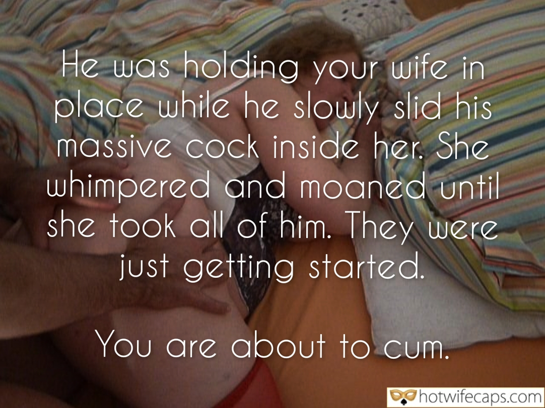 He was holding her in place while he slowly slid his cock inside her tips texts submitted by users my favourite make up wife flashing dirty talk hotwife caption He was holding her in place while he slowly slid his cock inside her