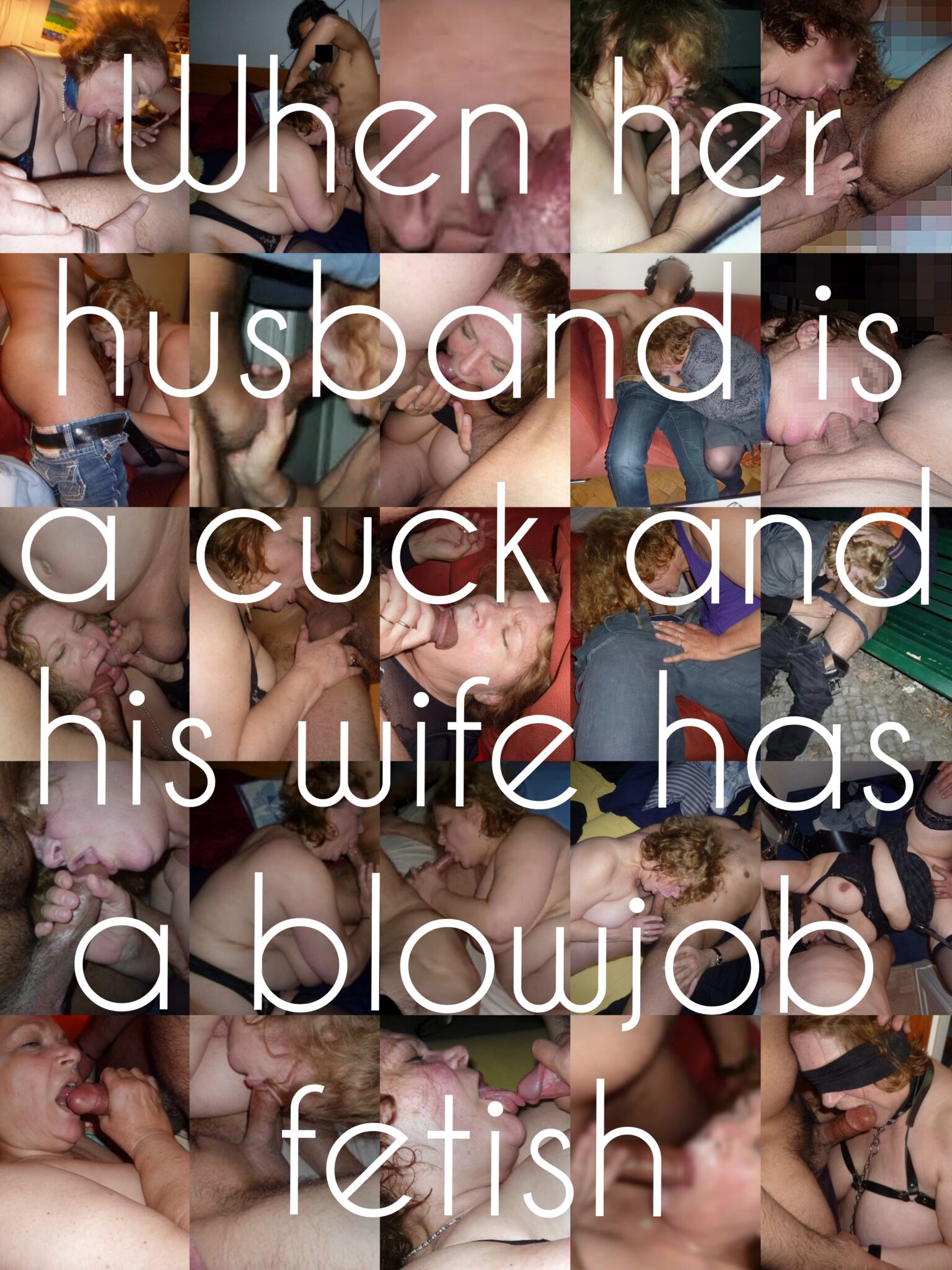 My Favorite Cuckold Stories Cuckold Cleanup Creampie Bully Bull Bottomless Blowjob Bigger Cock BBC hotwife caption: Wow! Perky breasts!  Cock Sucking Is Her Profession