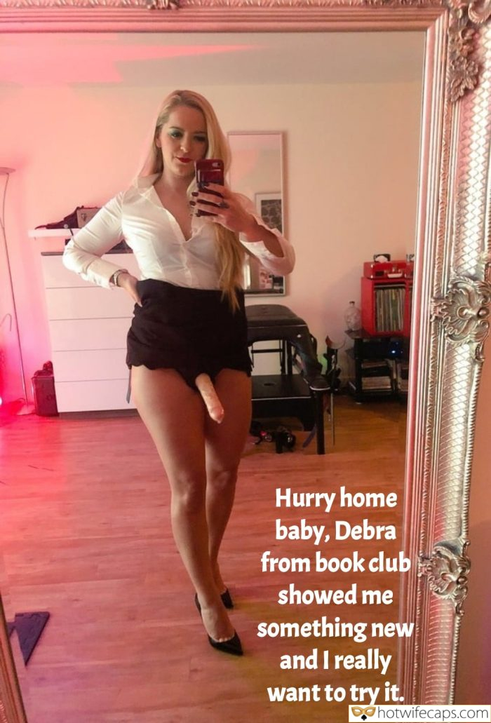 Tips Texts Submitted by Users 🔥 My Favorite It's too big Humiliation Getting Ready Femdom Dirty Talk Cuckold Stories Cuckold Cleanup Bottomless Bigger Cock hotwife caption: … and I really want to try it. Hurry Home, Baby, Debra From Book Club Showed Me Something New