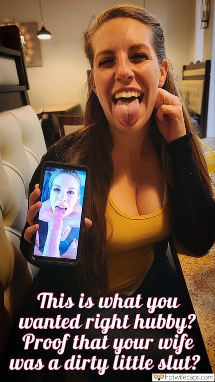 My Favorite Cuckold Stories Cuckold Cleanup Creampie Cheating Bottomless Blowjob Bigger Cock hotwife caption: Proof that your wife was a dirty little slut? This Is What You Wanted Right Hubby?