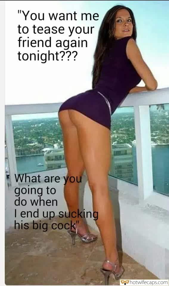 submitted by users my favourite wife flashing bottomless  hotwife caption You want me to tease your friend again tonight???