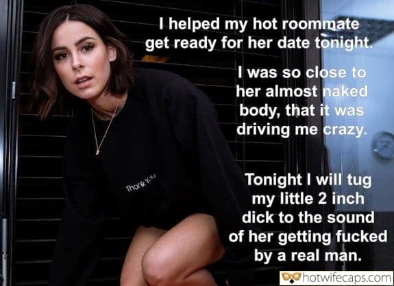 Tips Texts Submitted by Users 🔥 No Panties My Favorite Getting Ready Flashing hotwife caption: I was so close to her almost naked body, that it was driving me crazy. Tonight I will tug my little 2 inch dick to the sound of her getting fucked by a real man. Thank You I Helped My...