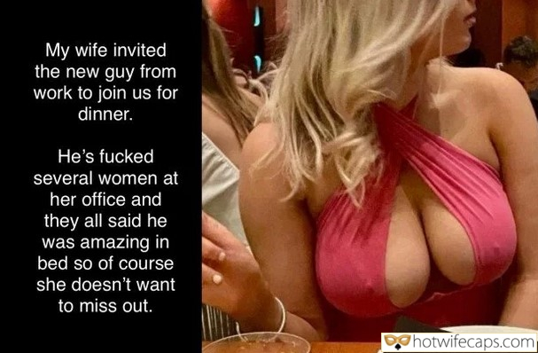 Tips Texts Submitted by Users 🔥 My Favorite Humiliation Getting Ready Flashing Femdom Cuckold Stories Cuckold Cleanup hotwife caption: A cuckold's perspective on a dinner invitation involving a new colleague with a reputation, exploring dynamics of desire and control. My Wife Invited the New Guy From Work to Join Us for Dinner