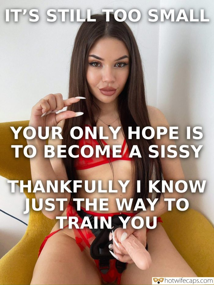 Tips Texts Submitted by Users 🔥 My Favorite Humiliation Flashing Femdom Bottomless hotwife caption: YOUR ONLY HOPE IS TO BECOME A SISSY THANKFULLY I KNOW JUST THE WAY TO TRAIN YOU It’s Still Too Small