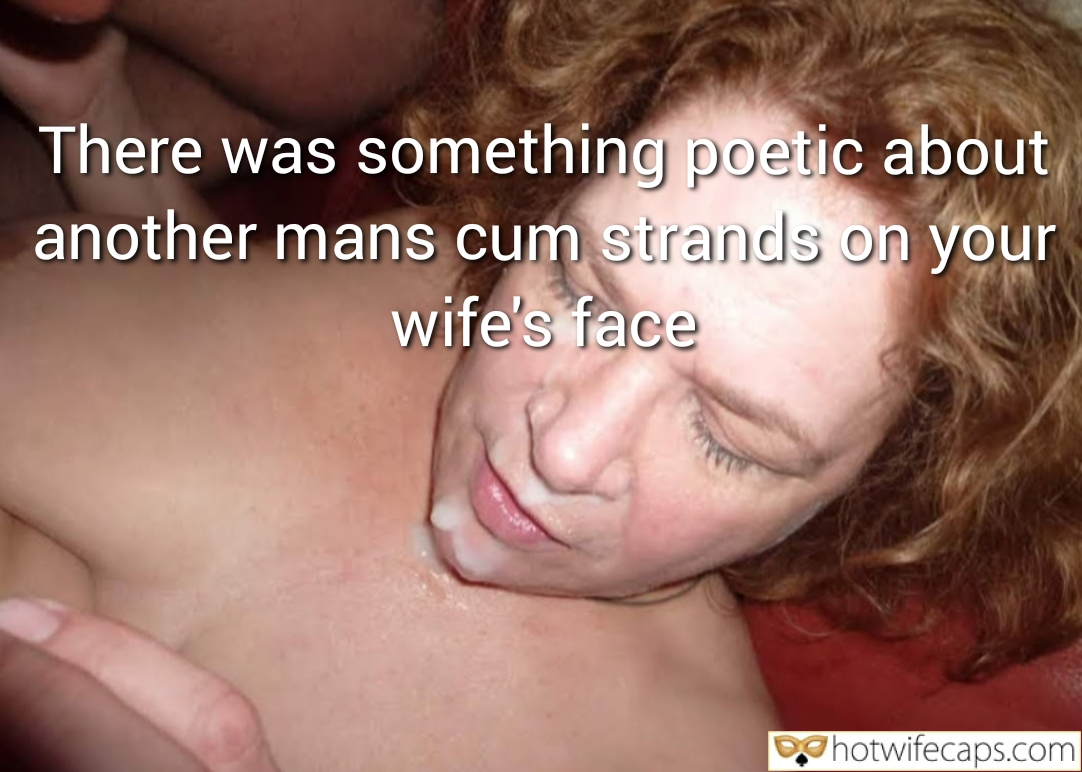 Wife Sharing Texts Submitted by Users 🔥 Cuckold Stories Bull Blowjob hotwife caption: The sight of those glistening strands on her face, a stark reminder of the intimacy she shared with another, stirred a mix of emotions within me. It was a strange, almost poetic vision, one that both pained and fascinated me....