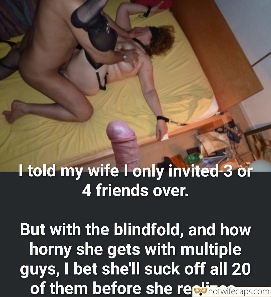 Wife Sharing Threesome Texts Submitted by Users 🔥 Group Sex hotwife caption: I lay on the bed, my heart pounding with a mix of excitement and nervousness. The room is dimly lit, casting shadows that dance across the walls. My wife is kneeling over me, her body partially exposed, a blindfold covering...