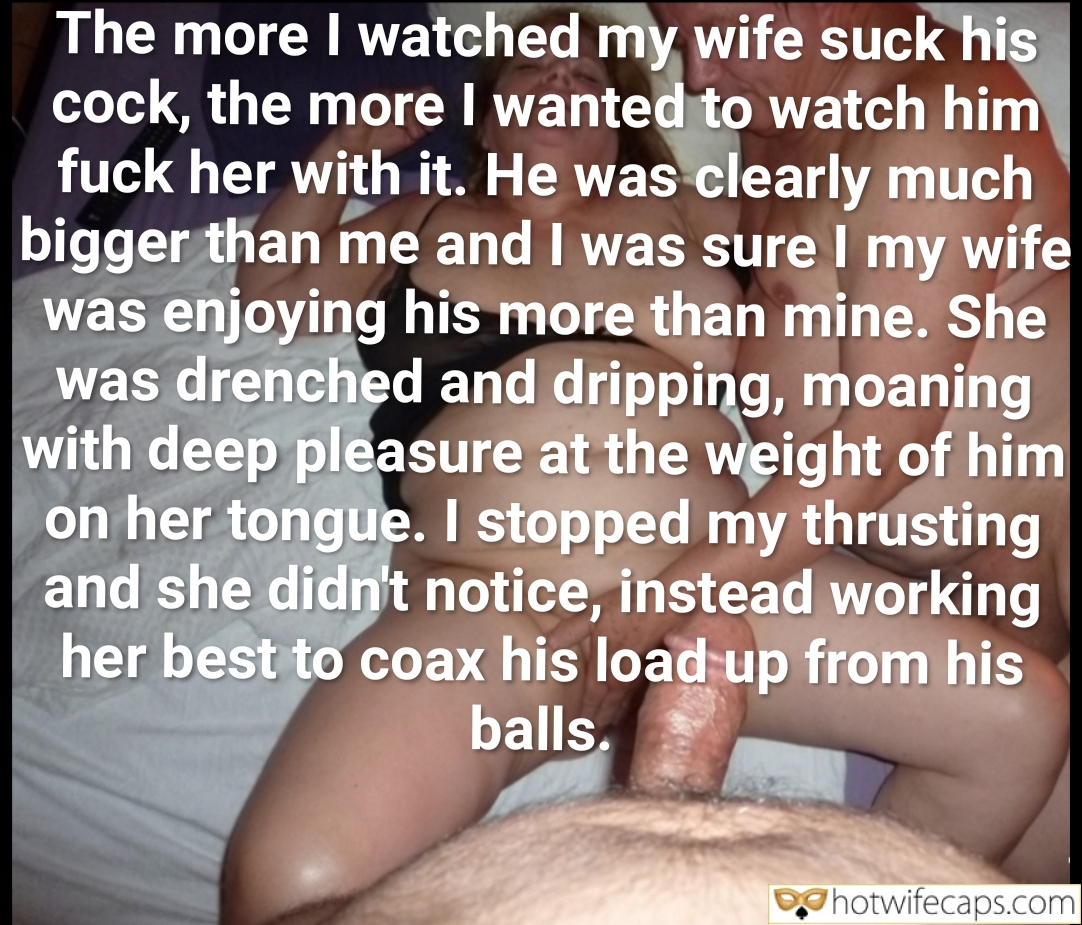 Wife Sharing Texts Submitted by Users 🔥 Cuckquean hotwife caption: Wife's intense pleasure with another man highlights the cuckold's humiliation, focusing on her wet, sloppy moans and her body's response to his size. Watching Her Pleasure