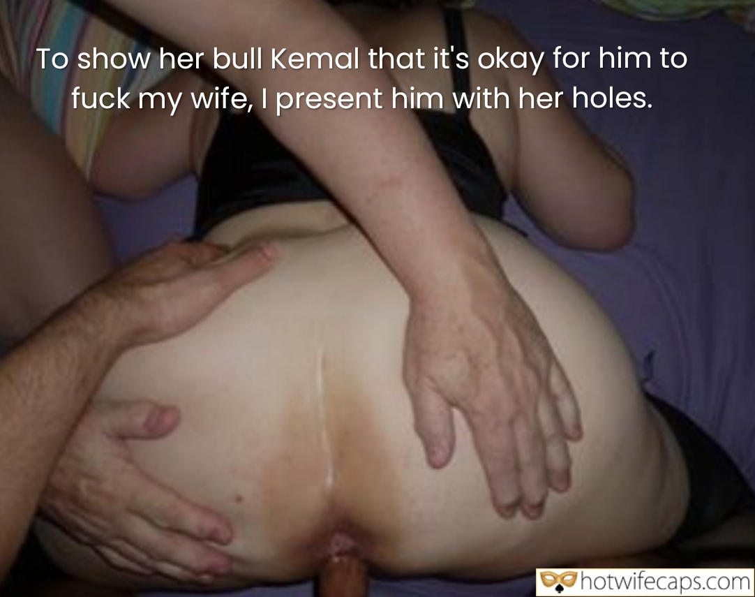 Wife Sharing Texts Submitted by Users 🔥 Friends Cuckold Stories Bull Anal hotwife caption: A dimly lit indoor scene features a woman lying prone, with two men interacting intimately. The husband presents his wife to Kemal, the bull, highlighti... A Cuckold’s Offering: Presenting My Wife’s Holes