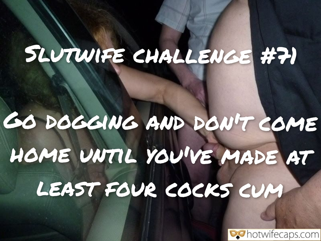Wife Sharing Texts Submitted by Users 🔥 Public Cuckold Stories hotwife caption: A cuckold's wife embarks on a dogging challenge, aiming to satisfy at least four men in one night. The car ride becomes a journey of sexual conquest and... A Saturday Night Adventure: The Car Ride Challenge