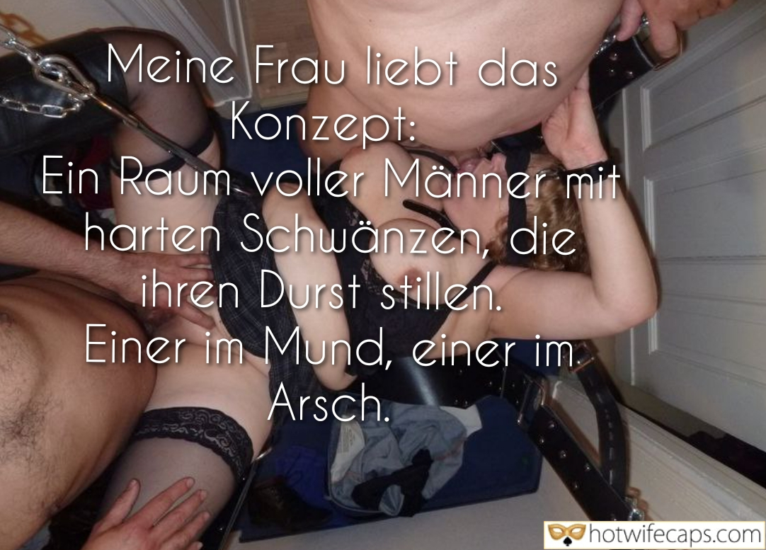 Wife Sharing Submitted by Users 🔥 Group Sex Cuckold Stories Bull Anal hotwife caption: The consequence of her desire is a room filled with the scent of sex and the sound of flesh meeting flesh. Her words echo in my mind, ‘Ein Raum voller Männer mit harten Schwänzen, die ihren Durst stillen.’ It’s a...