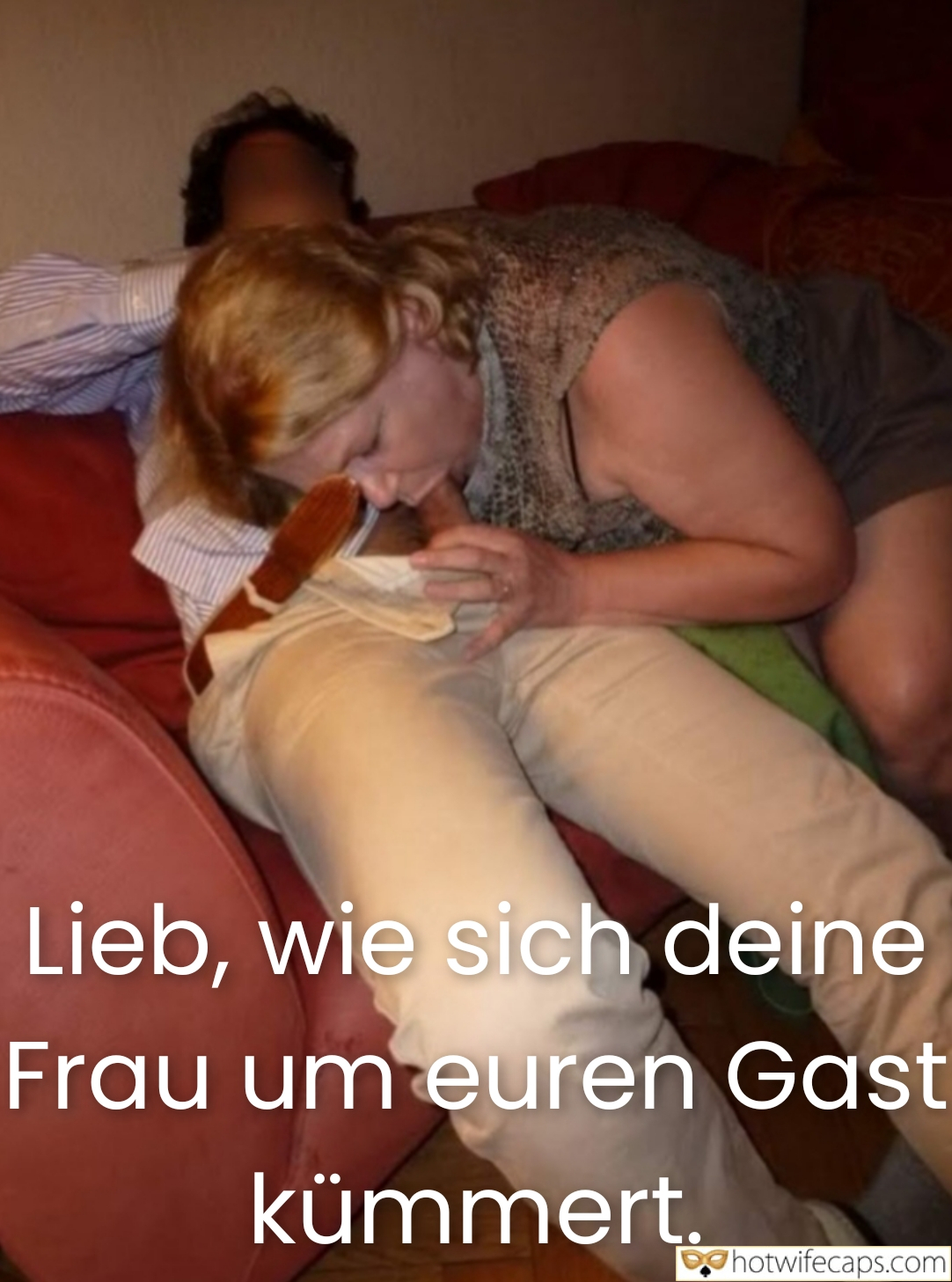 Wife Sharing Submitted by Users 🔥 Cuckold Stories Bull Blowjob Bigger Cock hotwife caption: I remember the words, ‘Lieb, wie sich deine Frau um euren Gast kümmert.’ It was a phrase that echoed in my mind, a reminder of the scene unfolding before me. The cushioned surface of the armchair, the soft fabric patterns,...