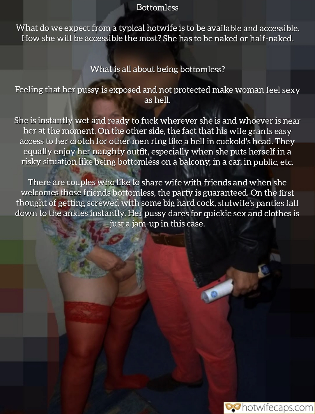 Wife Sharing Submitted by Users 🔥 Cuckold Stories Bull Bottomless hotwife caption: A living room scene featuring a woman in revealing attire, highlighting the dynamics of accessibility and power. The presence of a second individual add... Her Public Exposure: A Cuckold’s Humiliation