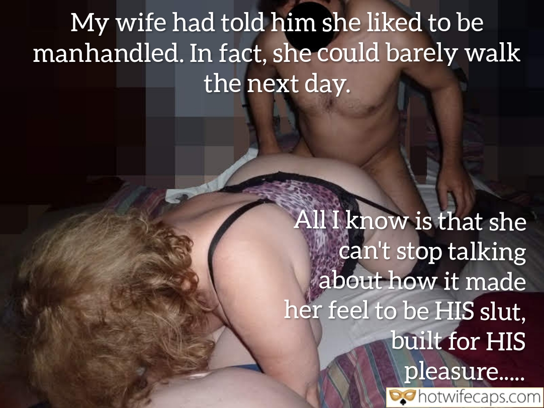 Wife Sharing Submitted by Users 🔥 Cuckold Stories Bull hotwife caption: A hotwife recounts her intense encounter, detailing the rough handling and dominance that left her barely able to walk. Her confessions reveal a deep cr... Did She Enjoy Being Manhandled by Her Bull?
