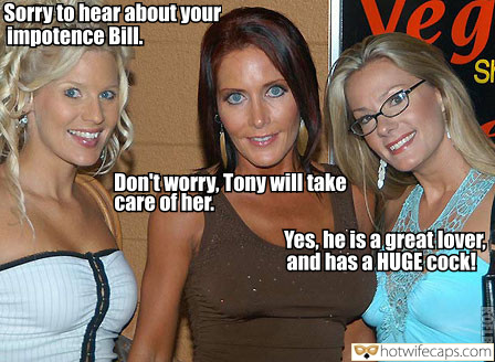 My Favorite hotwife caption: The sting of humiliation still burns, but it’s a sweet pain. I’m the hotwife, the one who gets to watch my husband squirm as he realizes his inadequacies. The image captures a moment of raw truth: me, standing with two...