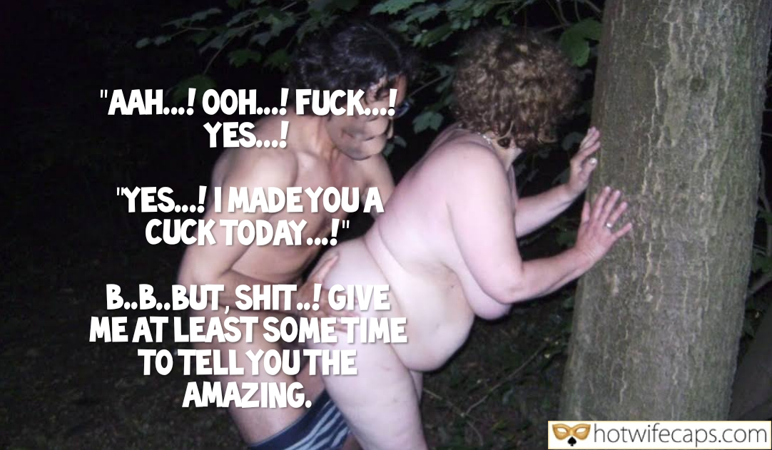 My Favorite hotwife caption: A cuckold's journey unfolds in the woods as a woman commands her partner to watch her intimate encounter with another man, exploring themes of power and... Did She Really Make Me Watch Her Fuck Another Man in the Woods?