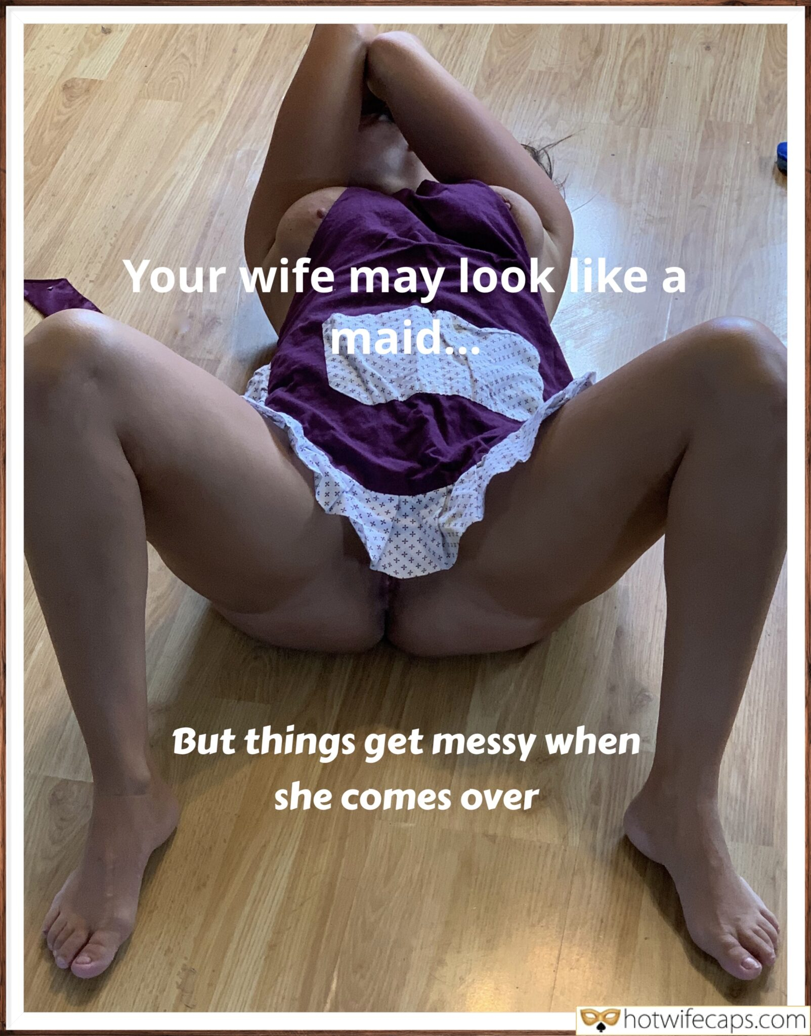 Wife Sharing Submitted by Users 🔥 No Panties Flashing Feet Cum Slut Cheating Bull Bottomless hotwife caption: A submissive wife's secret encounter unfolds on a wooden floor, where domestic roles blur into intimate desires, witnessed by the cuckold husband. The Floor’s Witness: A Submissive Wife’s Secret Encounter
