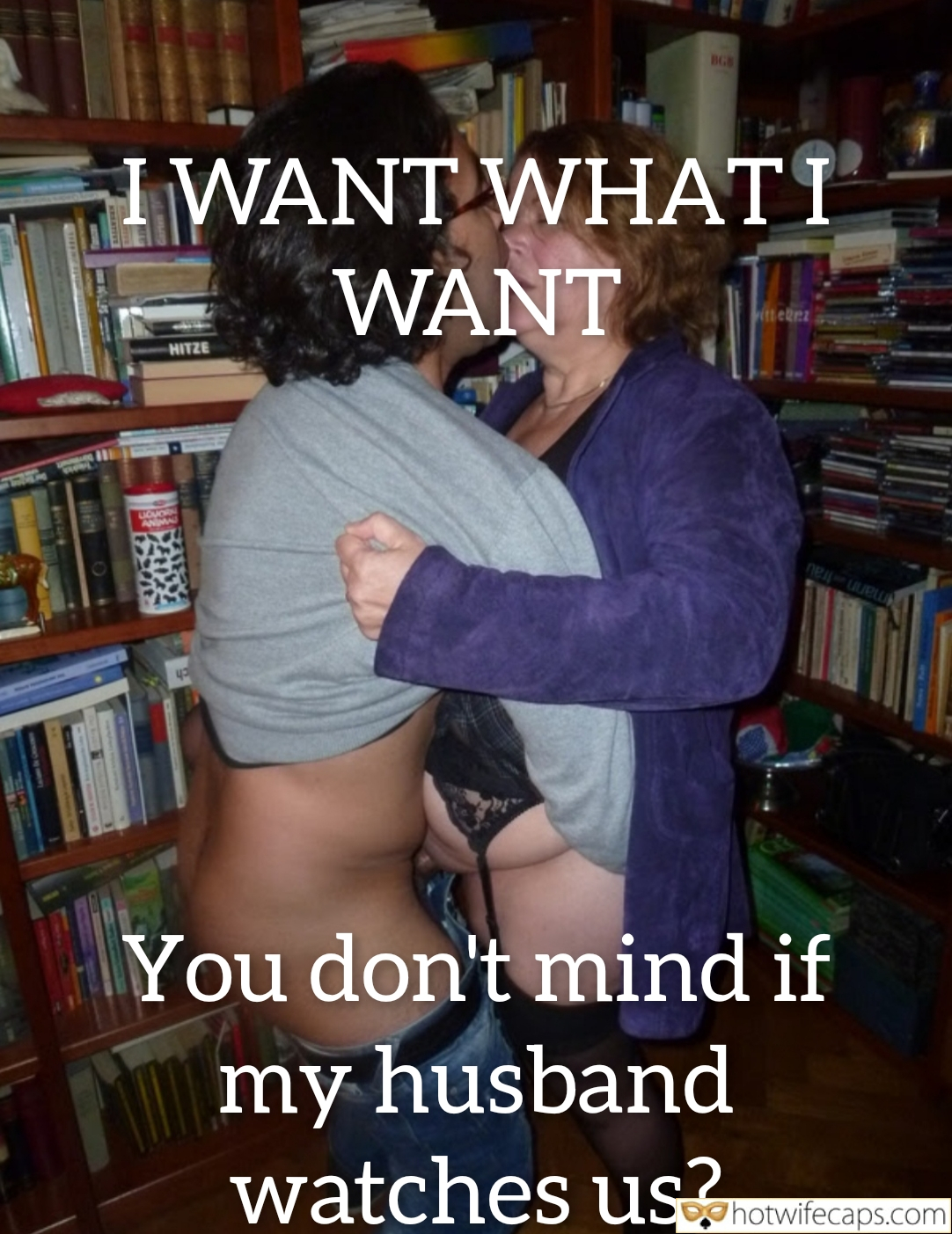 Wife Sharing Submitted by Users 🔥 Cuckold Stories Bull hotwife caption: A cuckold's intimate moment in a library setting, exploring dynamics of desire and observation. Bookshelves and a telescope create a backdrop for a complex e... Library Encounters: A Cuckold’s Intimate Moment