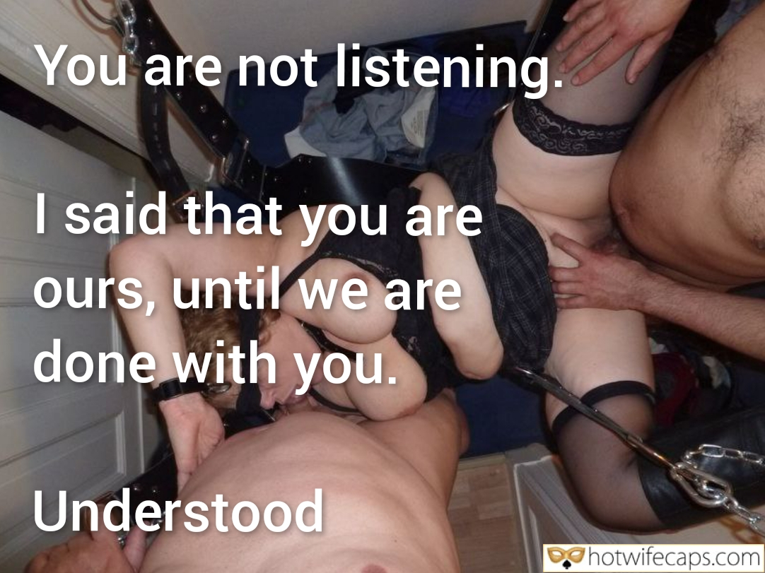 Wife Sharing Threesome Submitted by Users 🔥 Group Sex Cuckold Stories Bull hotwife caption: A cuckold is pinned down by a dominant partner in leather, submitting to commands in a dimly lit room with scissors nearby, hinting at a night of intense con... Dominant Leather Encounter: A Cuckold’s Submission