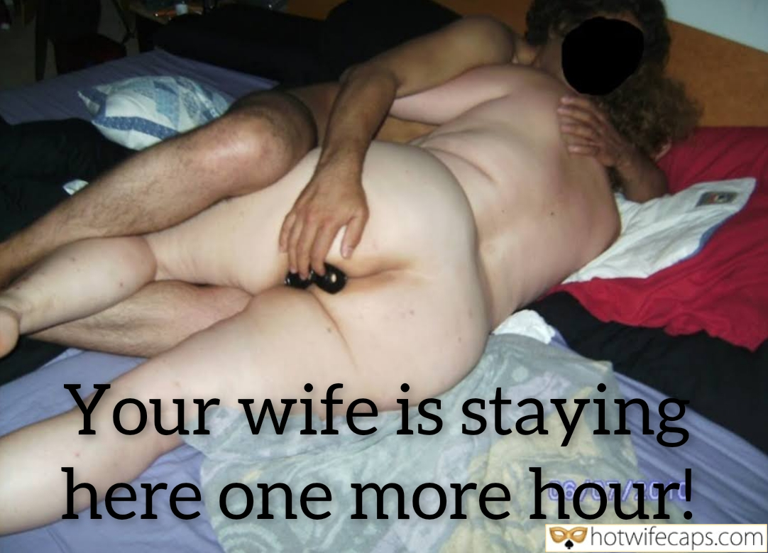 Wife Sharing Submitted by Users 🔥 Cuckold Stories Bull hotwife caption: A bedroom scene featuring a wife and two men, with explicit details of their intimate encounter. The text 'Your wife is staying here one more hour!' adds a l... Wife’s Hour of Ecstasy: A Cuckold’s Bedroom Confession