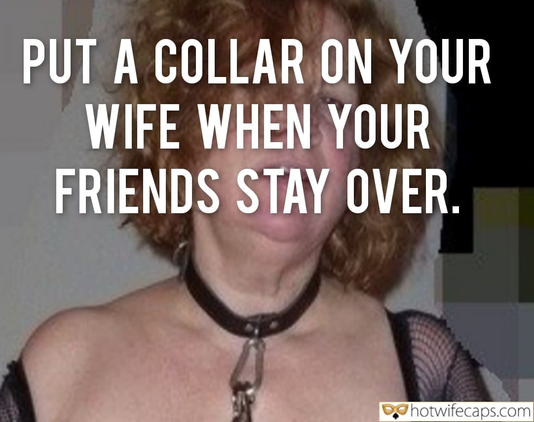 Wife Sharing Submitted by Users 🔥 Cuckold Stories Bull hotwife caption: A hotwife wears a collar during a night with friends, symbolizing trust and shared intimacy in a dynamic setting. The Collar: A Night of Shared Intimacy