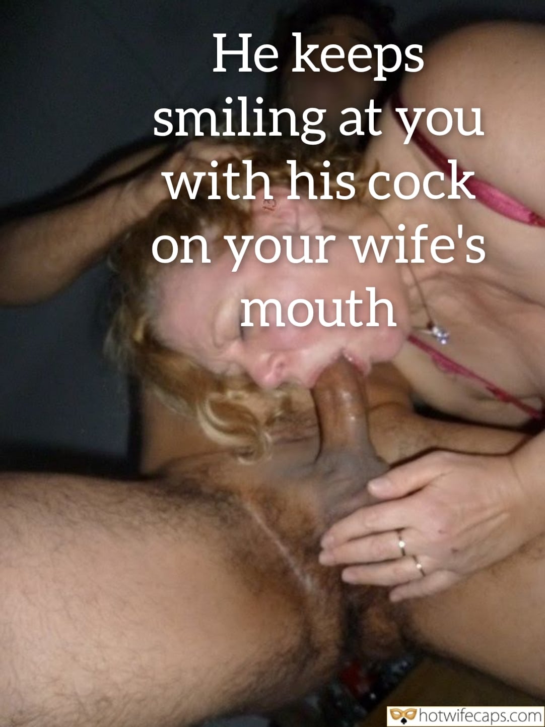 Vacation Submitted by Users 🔥 Cuckold Stories Bull Blowjob hotwife caption: A cuckold's perspective on a charged intimate moment, featuring a confident male and a willing female, highlighting the power dynamics at play. His Smile While She Pleasures: A Cuckold’s Reality