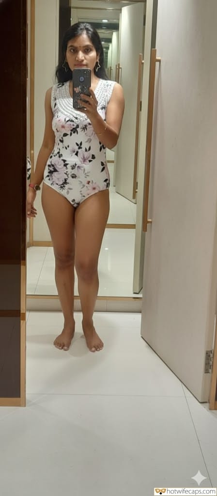 Wife Sharing Submitted by Users 🔥 Humiliation Cuckold Stories hotwife caption: A cuckold reflects on his wife's power as she takes a selfie, highlighting their dynamic in a tiled room with a mirror. Mirrored Desires: A Cuckold’s Reflection