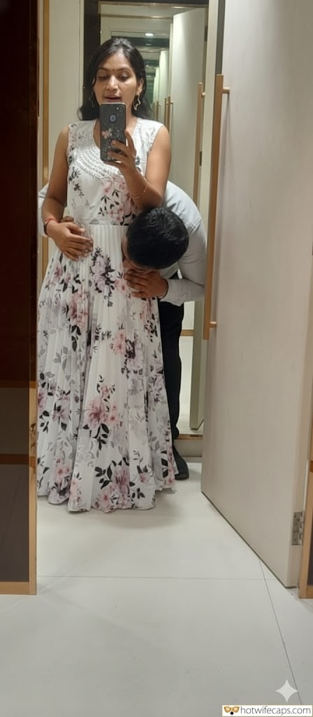 Wife Sharing Submitted by Users 🔥 Humiliation Cuckold Stories hotwife caption: A cuckold's intimate moment captured in a bathroom mirror, reflecting trust and connection with a husband's gentle touch. Evening Bathroom Encounter: A Cuckold’s Reflection