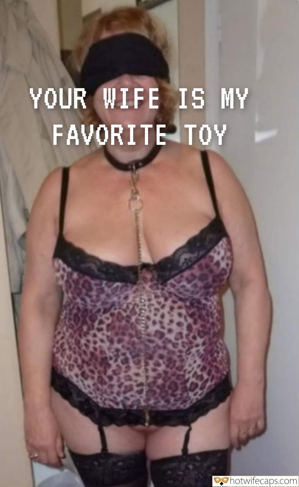 Wife Sharing Submitted by Users 🔥 Cuckold Stories Bull hotwife caption: A wife's intimate bathroom encounter captured in a casual snapshot, exploring power dynamics and blurred boundaries in a leopard print corset and choker. A Bathroom Encounter: When Boundaries Blur