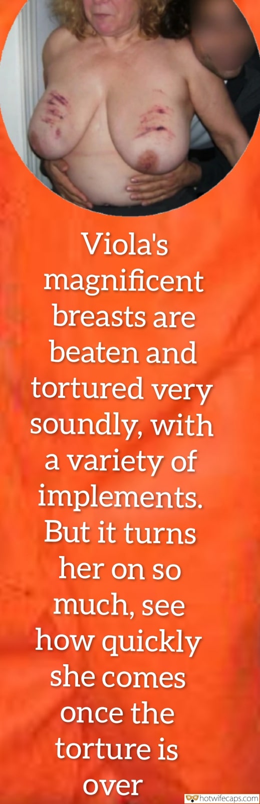 Wife Sharing Submitted by Users 🔥 Cuckold Stories Bull hotwife caption: A cuckold's perspective on his wife's intense pleasure during brutal breast torture, highlighting the power dynamic and emotional intensity. Why Does She Enjoy the Pain of My Humiliation?