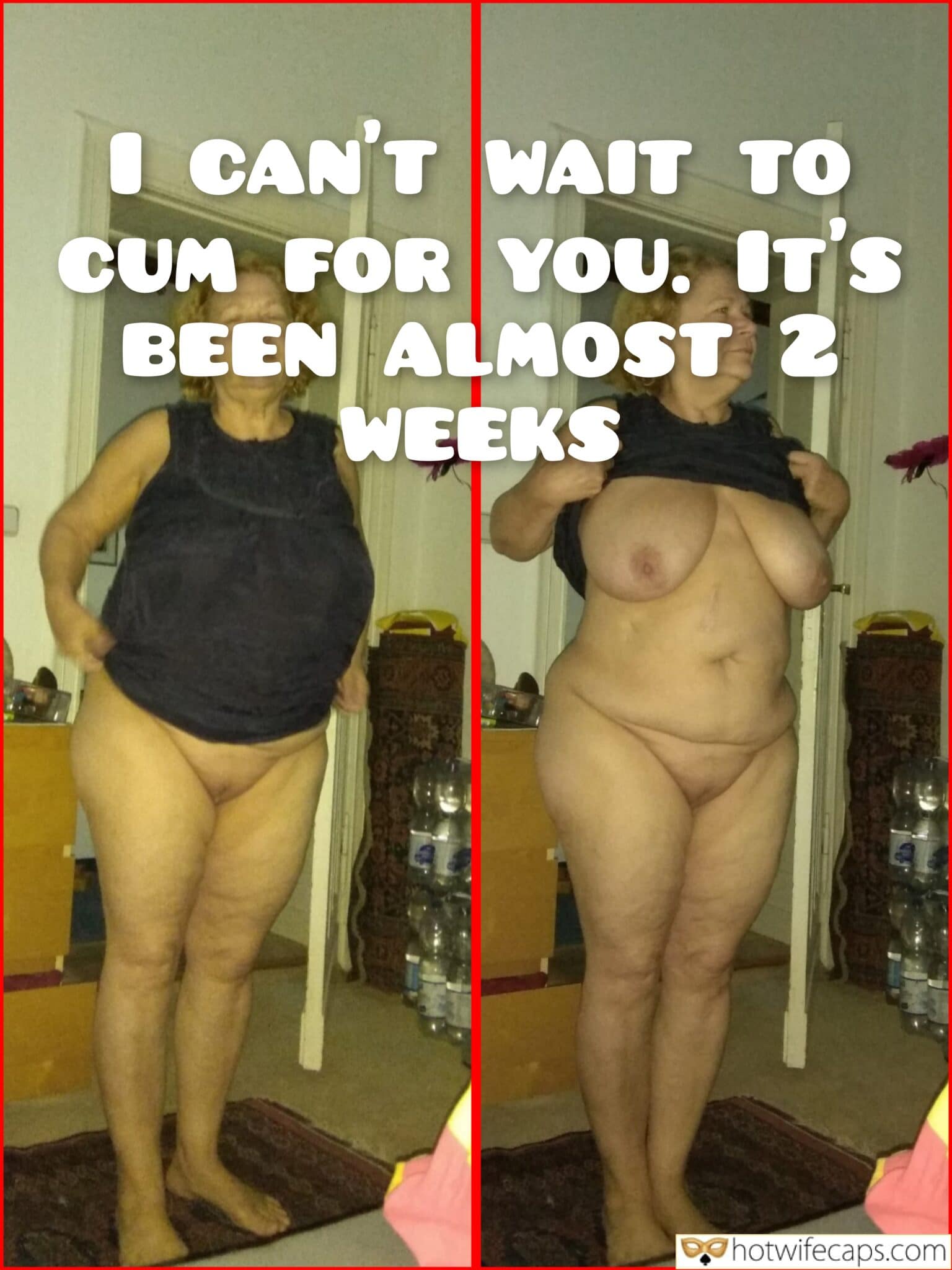 Wife Sharing Submitted by Users 🔥 Cuckold Stories Bull hotwife caption: A woman stands in two photographs, one dressed, one partially undressed, awaiting a moment of intimacy. The setting is a familiar room, with light-colored wa... Her Anticipation: A Cuckold’s Journey