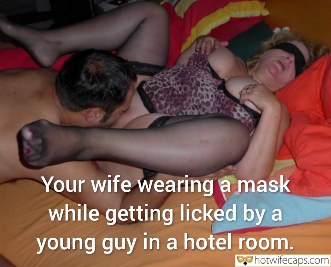Wife Sharing Submitted by Users 🔥 Cuckold Stories Bull hotwife caption: A woman in a leopard print top and mask lies on a hotel room floor, being pleasured by a young man while her husband watches. The scene highlights a complex ... Masked Desires: A Hotel Room Confession