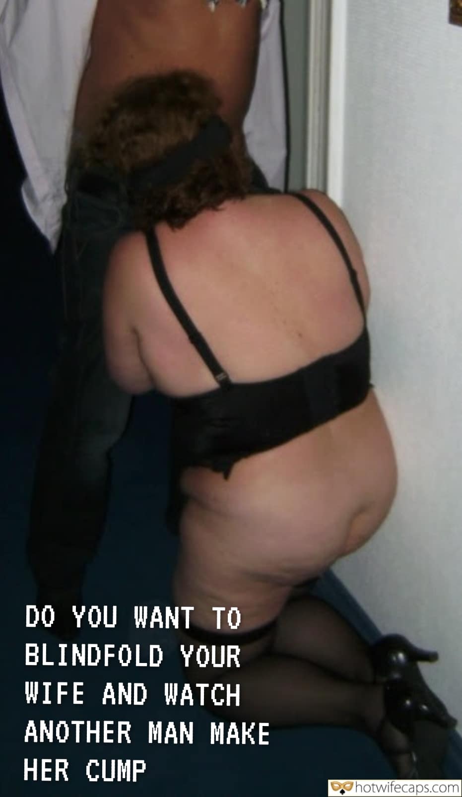 Wife Sharing Submitted by Users 🔥 Cuckold Stories Bull Blindfolded hotwife caption: A cuckold's perspective on a night of intimacy where his wife is blindfolded and engaged with another man, exploring trust and desire in a dimly lit room. Blindfolded Submission: A Cuckold’s Night of Intimacy
