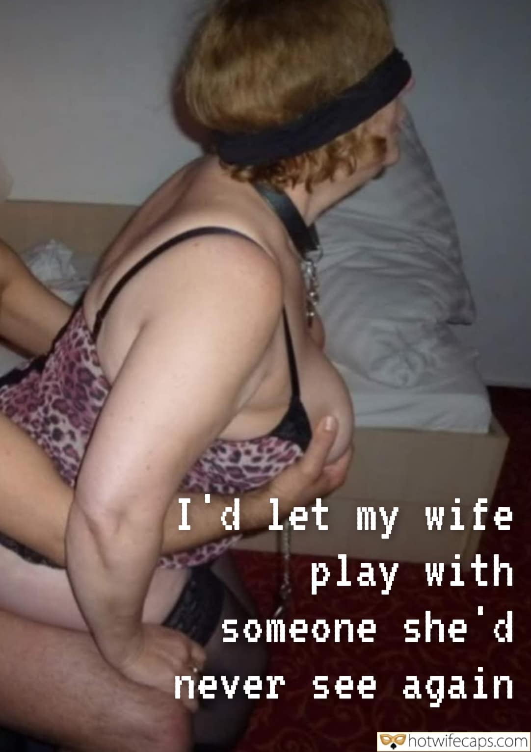 Wife Sharing Submitted by Users 🔥 Cuckold Stories Bull Blindfolded hotwife caption: A hotwife recounts a secret encounter in a dimly lit room, exploring themes of surrender and anticipation with a blindfolded woman and a stranger. Blindfolded Pleasures: A Hotwife’s Secret Encounter