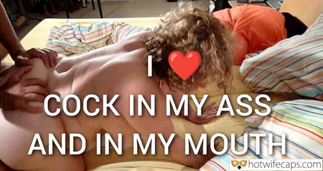 Wife Sharing Submitted by Users 🔥 Cuckold Stories Bull hotwife caption: A hotwife on all fours receives anal and oral pleasure simultaneously, showcasing a taboo bedroom dynamic with explicit detail. Saturday Night: My Husband’s Cock in My Ass, Another’s in My Mouth