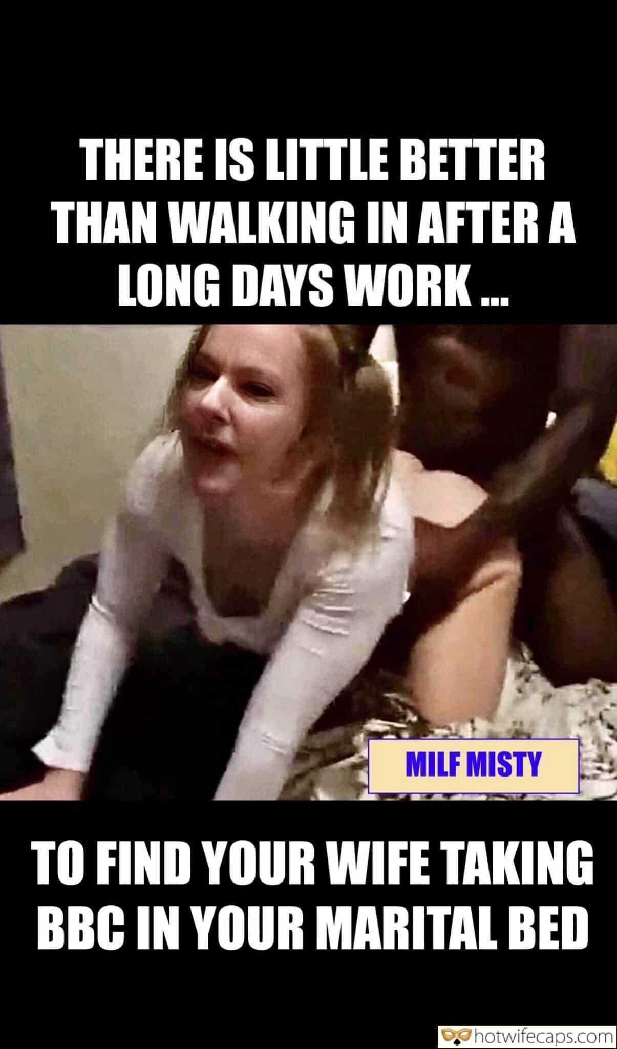 Wife Sharing Submitted by Users 🔥 Cum Slut Cuckold Stories Bigger Cock BBC hotwife caption: Cuckold discovers wife mid-BBC in marital bed, highlighting his daily fantasy of catching her in the act. Afternoon Delight: Cuckold’s Surprise