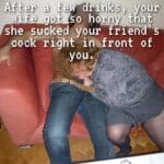 wife blowjob captions