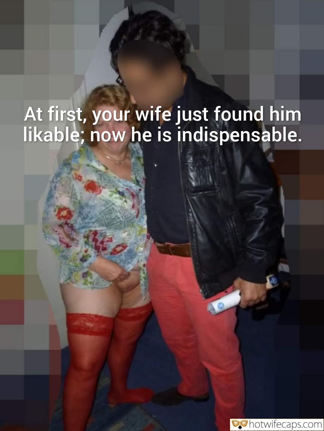 Wife Sharing Submitted by Users 🔥 Friends Cuckold Stories Cheating Bull Bottomless Boss hotwife caption: Wife's hands on her crotch as her husband's hand covers her pussy, suggesting groping in a wife sharing or cuckold scenario. Wife’s Hands on Her Crotch as Her Husband’s Hand Covers Her Pussy