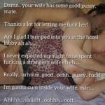 hotwife creampie captions